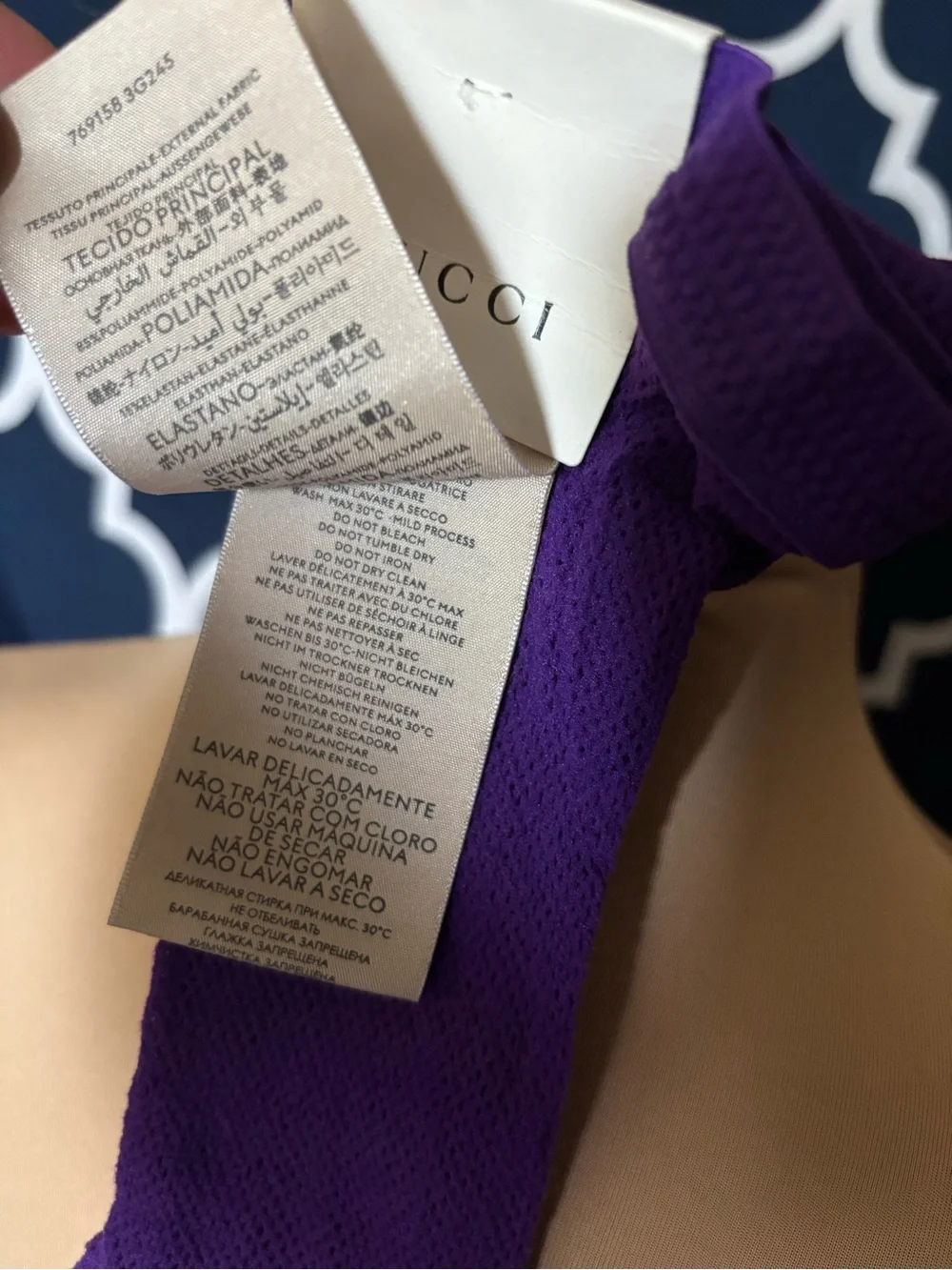Gucci Women’s Tights New Bay Violet Medium